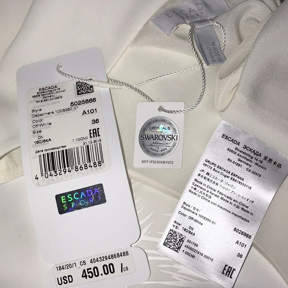 SOLD NWT ESCADA Crystal-Embellished Dress - Picture 6 of 8